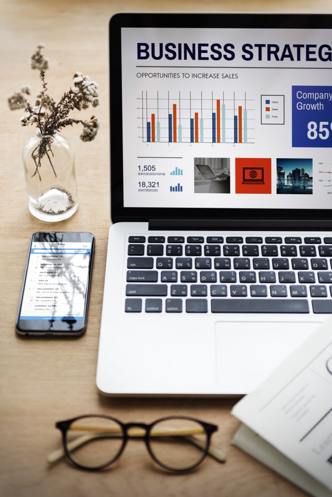 Business strategy dashboard representing Direct Buy and Run of Network advertising